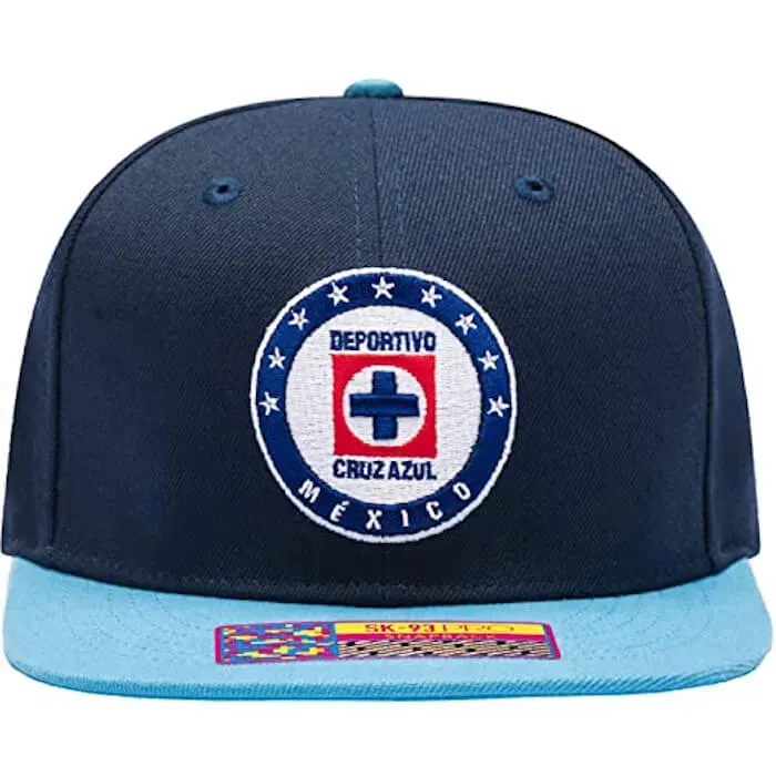 Fan Ink Collection Cruz Azul Snapback Hat - Navy