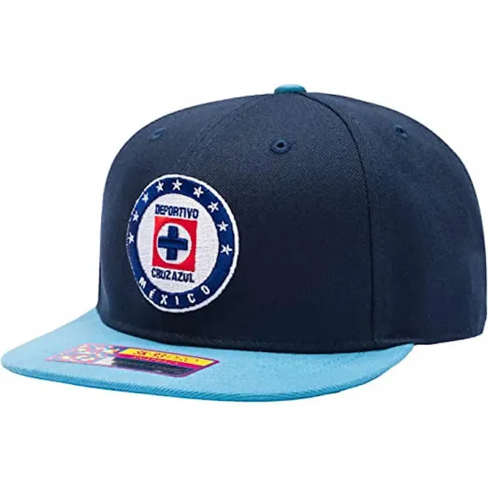 Fan Ink Collection Cruz Azul Snapback Hat - Navy