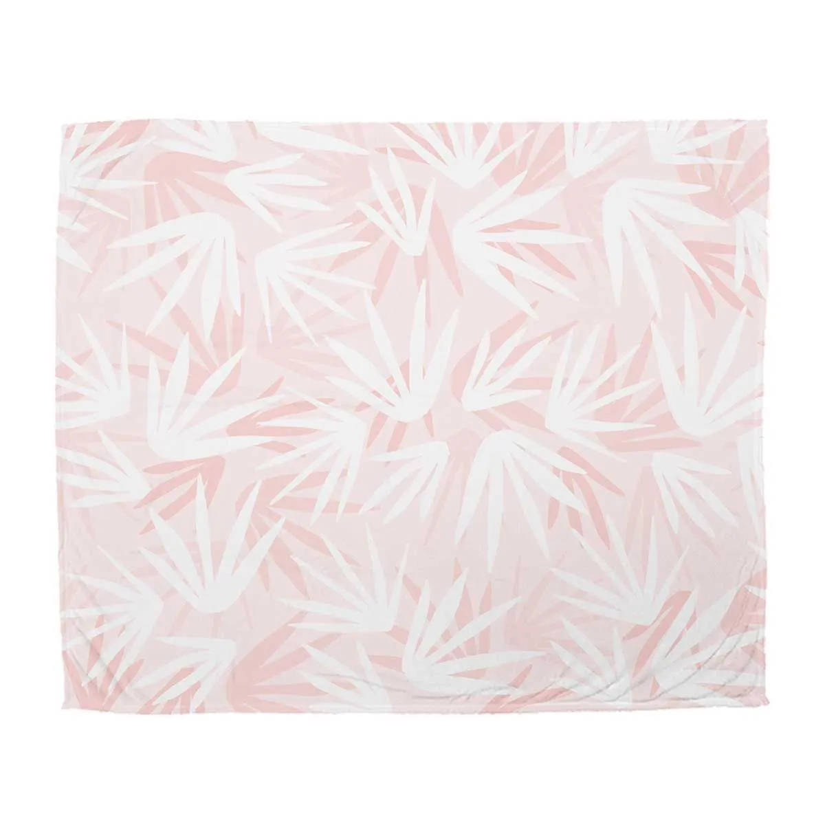 Fan Palm Pink Blanket