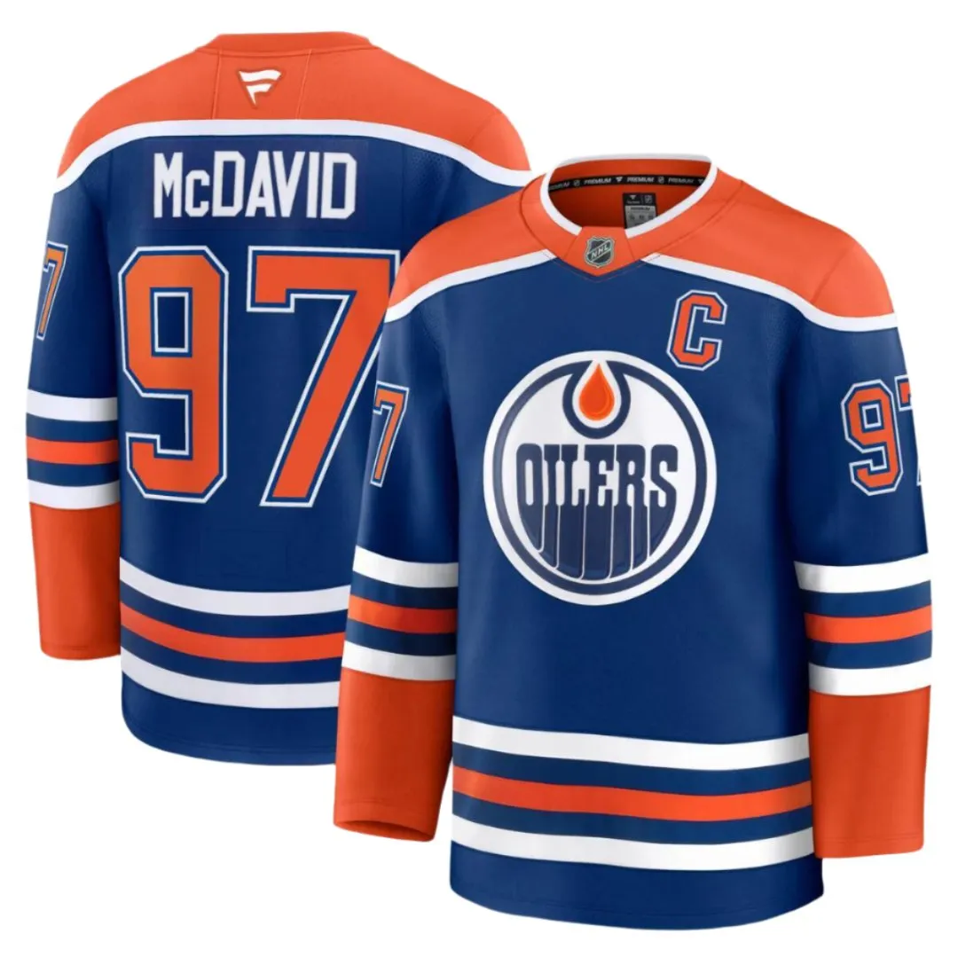 Fanatics Men's NHL Edmonton Oilers Connor McDavid Premium Home Jersey