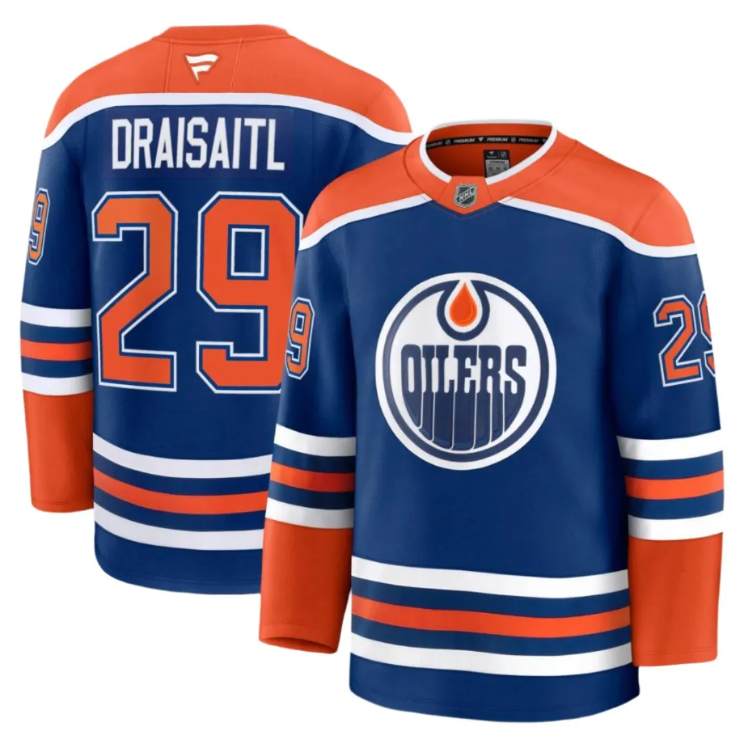 Fanatics Men's NHL Edmonton Oilers Leon Draisaitl Premium Home Jersey