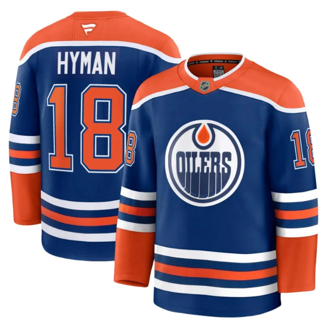 Fanatics Men's NHL Edmonton Oilers Zach Hyman Premium Home Jersey