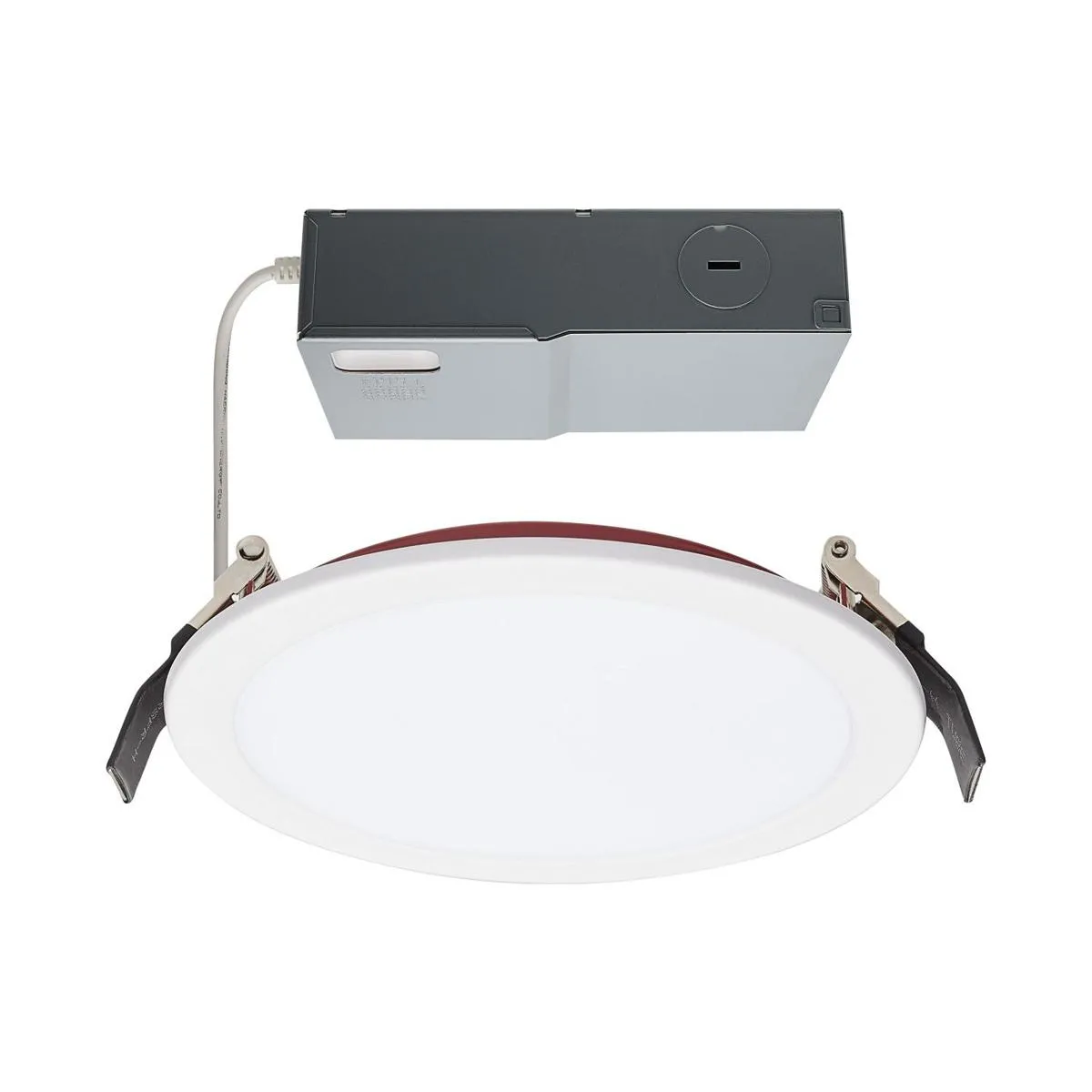 Fire Rated 6 Inch Canless LED Recessed Light, 1050 Lumens, Selectable CCT, Flat Trim, 120-277V