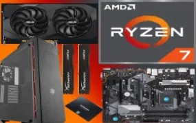 Gaming Tower - AMD Ryzen 7 3700X 3.6GHz , 32GB DDR4, 500GB SSD , AMD Radeon RX 5500 XT Overclocked O8G GDDR6