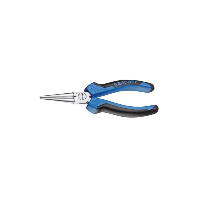 Gedore 6716810 Round Nose Pliers 160 mm, 2-Component Handle