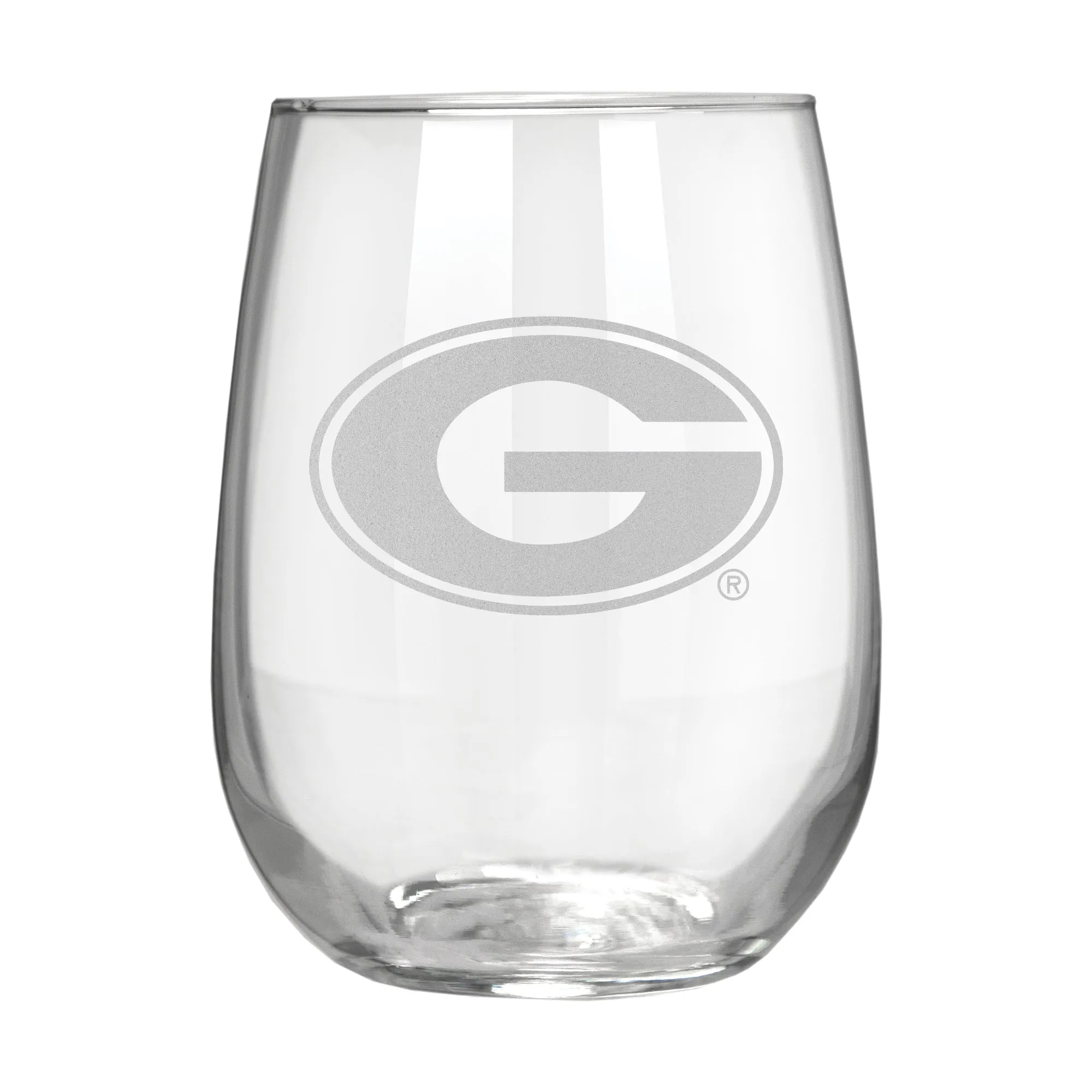 Georgia Bulldogs 17 oz. Stemless Wine Glass