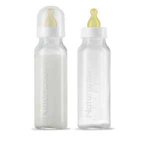 Glass Baby Bottles 8 oz - 2 pack