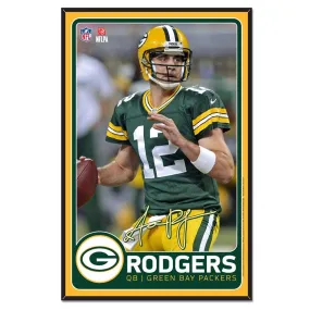 Green Bay Packers Aaron Rodgers 11" x 17" Wood Sign