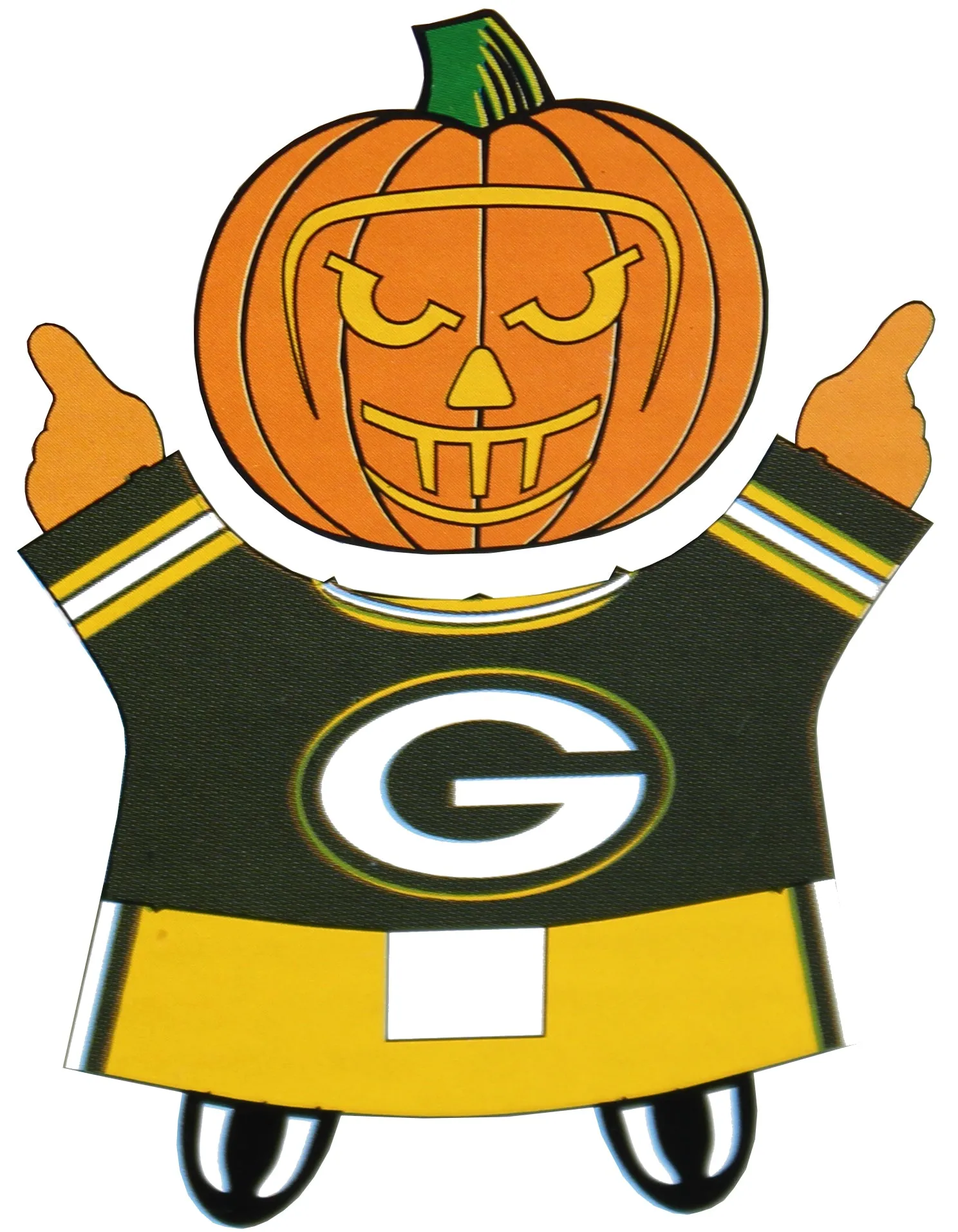 Green Bay Packers Halloween Pumpkin Bumpkin Uniform Costume