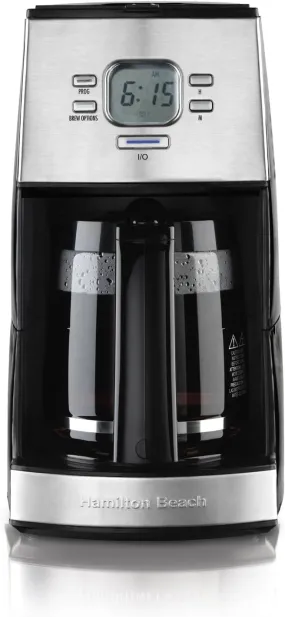 Hamilton Beach 12-Cup Programmable Ensemble Coffee Maker- Make consistently fresh, flavorful coffee whether you're brewing a few cups or serving a large group. Attractive, functional and easy to clean, helps you serve great coffee  - 43254R