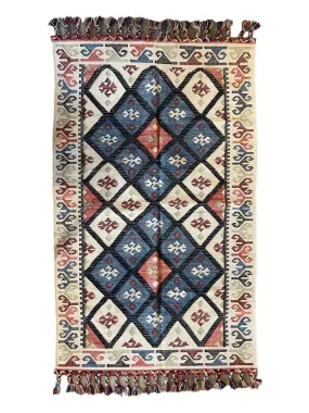 Hand Knotted Wool & Cotton RUG 58 (5x8 ft)