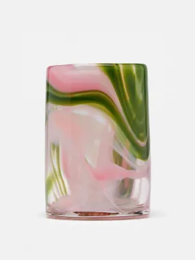 Handblown watermelon cup