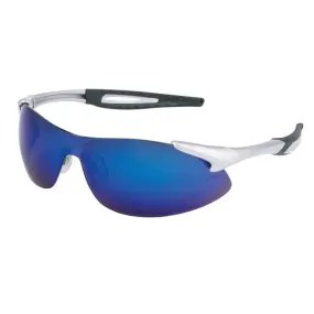 IA128B MCR Safety IA1 Series Safety Glasses, Blue Diamond Mirror Lens