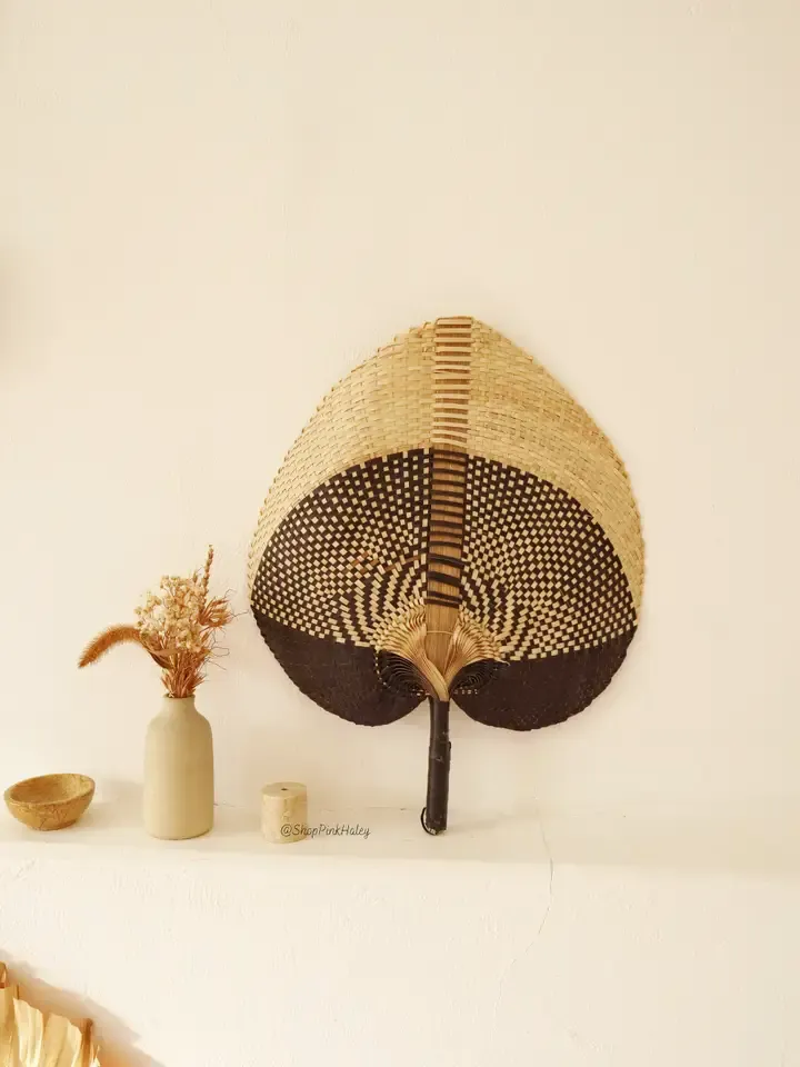 Irving Straw Handwoven Fan