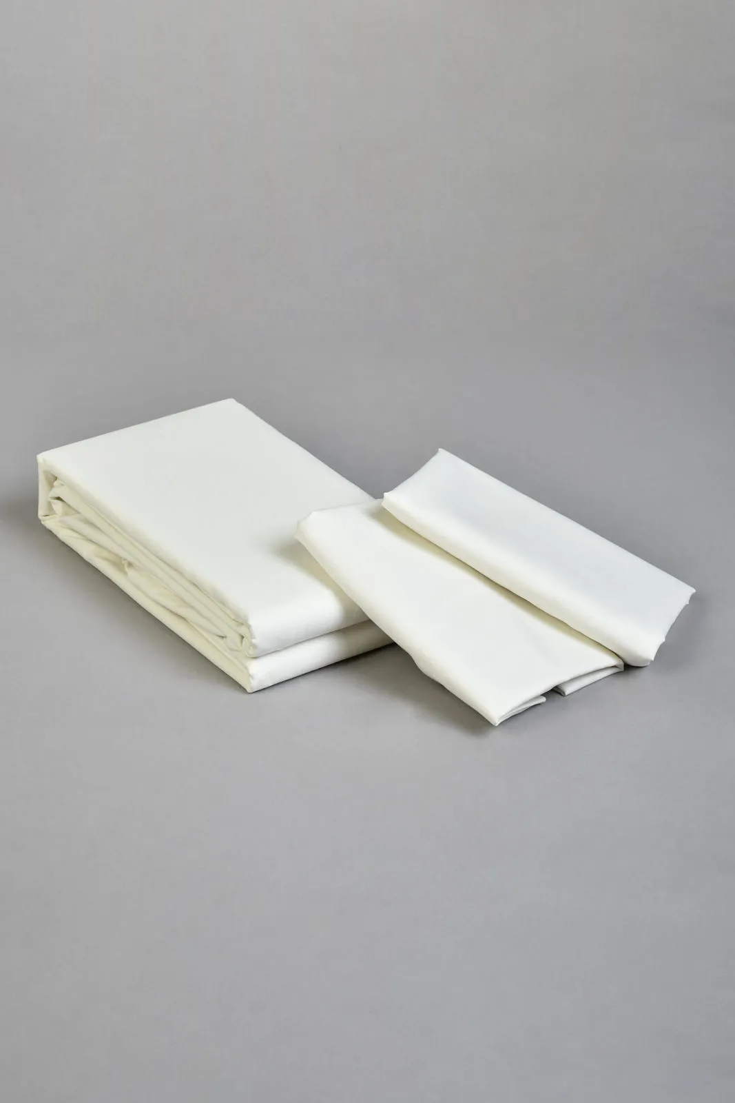 Ivory 2-Piece Flat Sheet Set (King Size)