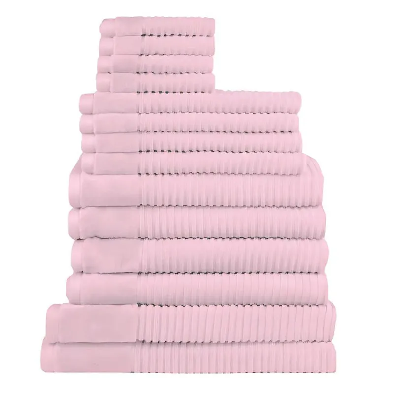 Jenny Mclean Royal Excellency 14 Piece Baby Pink Towel Pack