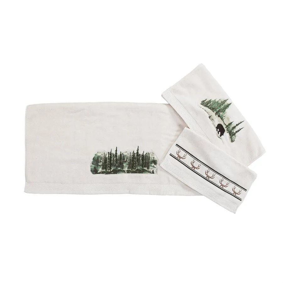 Joshua 3PC Towel Set, Cream