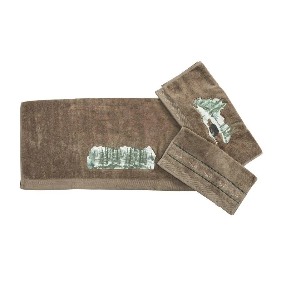 Joshua 3PC Towel Set, Mocha