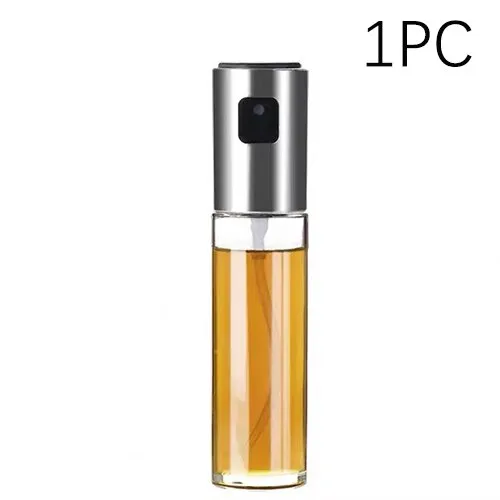 Kitchen Baking Oil Cook Oil Spray Empty Bottle Vinegar Bottle Oil Dispenser Cooking Tool Salad Barbecue Cooking Glass Olive Oil