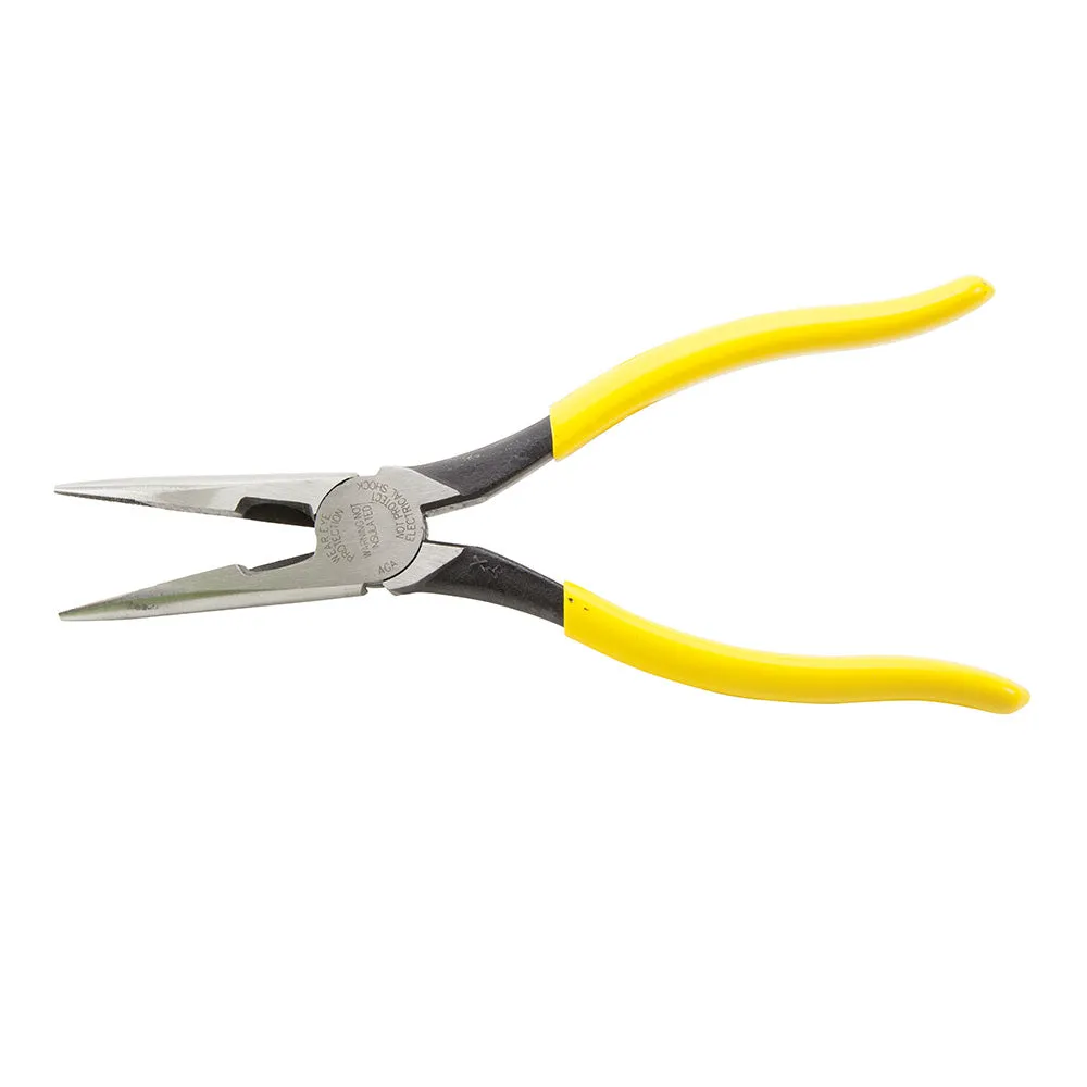 Klein D203-8  -  8" Side Cutter Long Nose Pliers