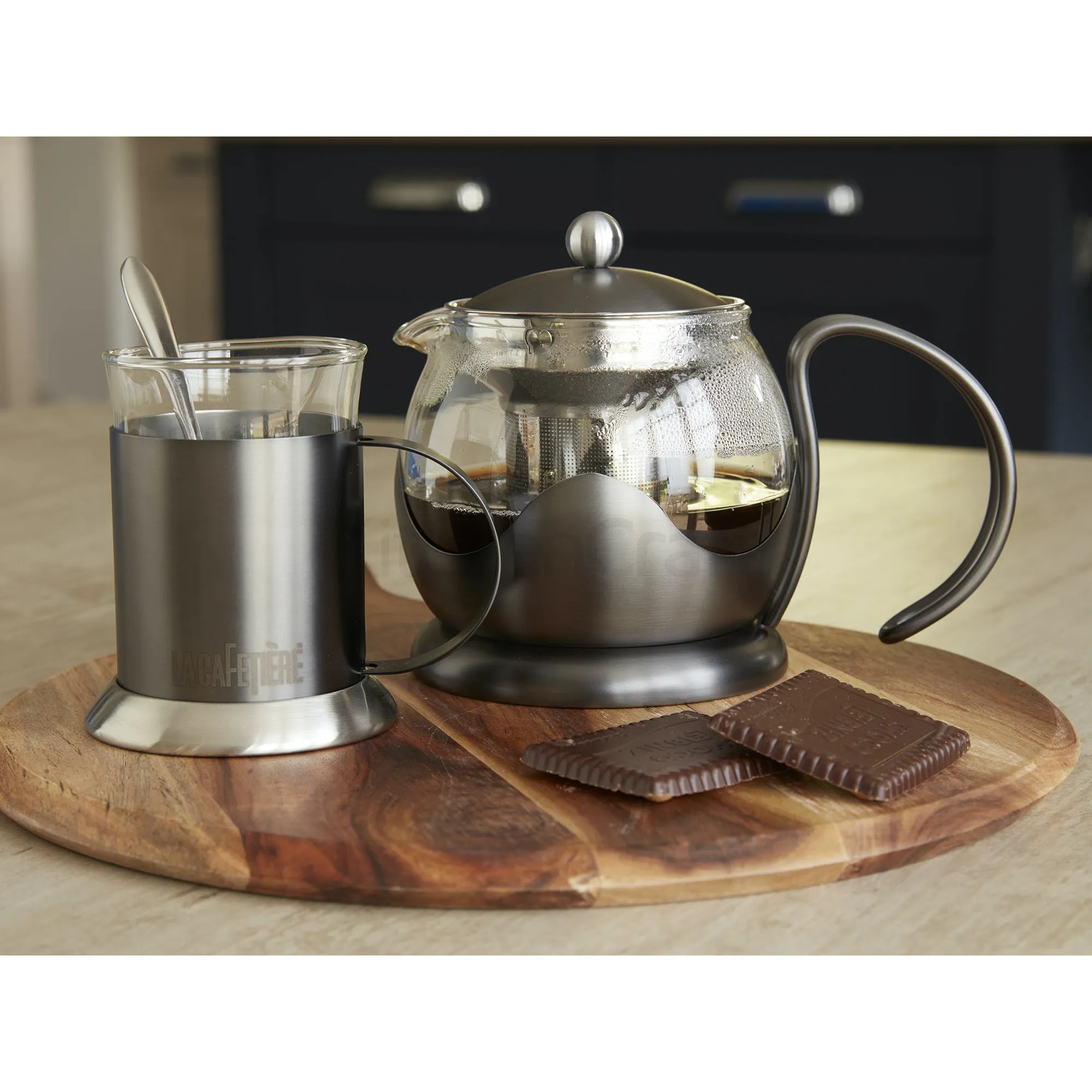 La Cafetiere Edited Gun Metal Grey 2 Cup Le Teapot