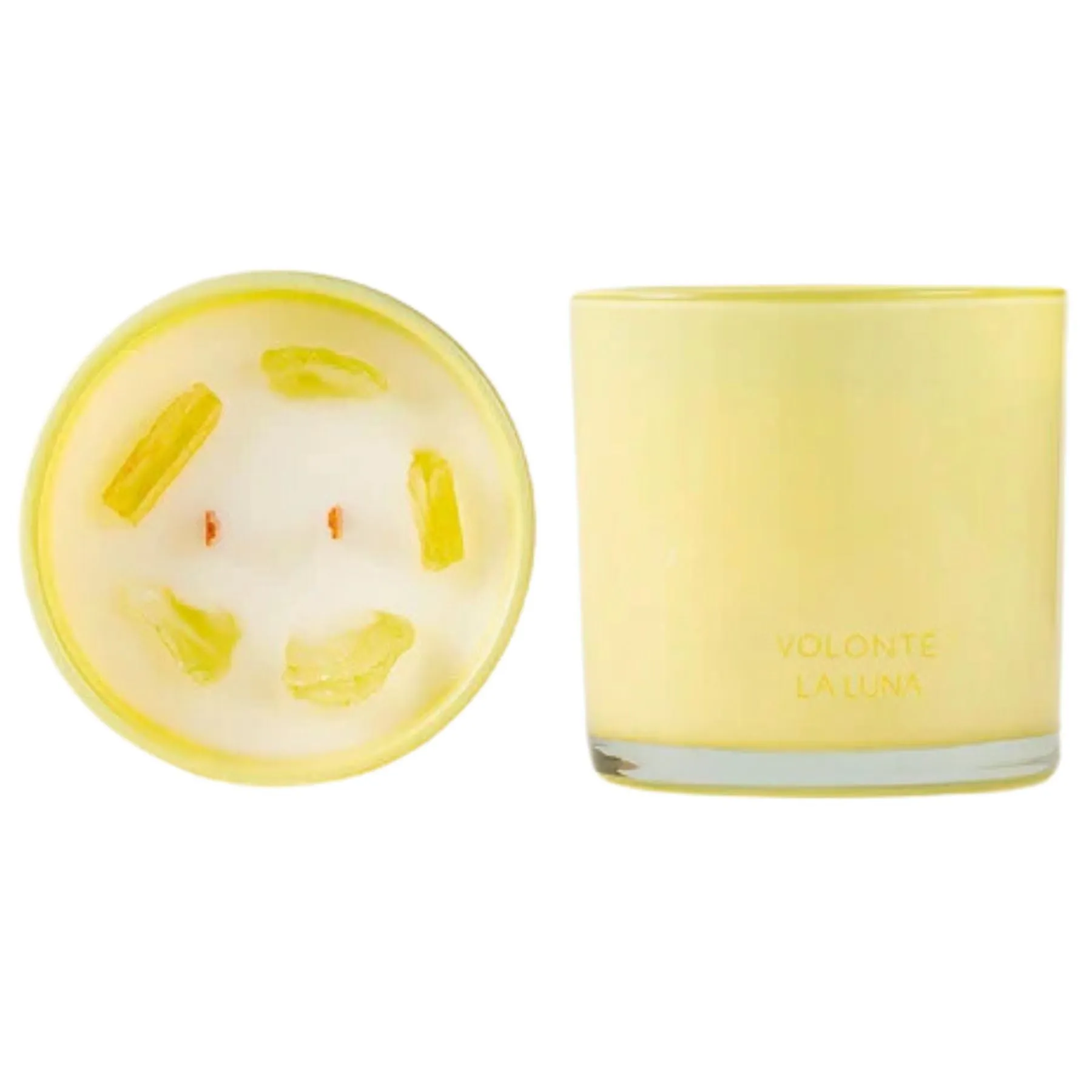 La Luna Crystal Infused Candle Will Power - Citrine 300g