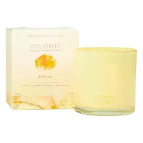 La Luna Crystal Infused Candle Will Power - Citrine 300g