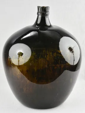 Large blown glass demijohn 22¾"