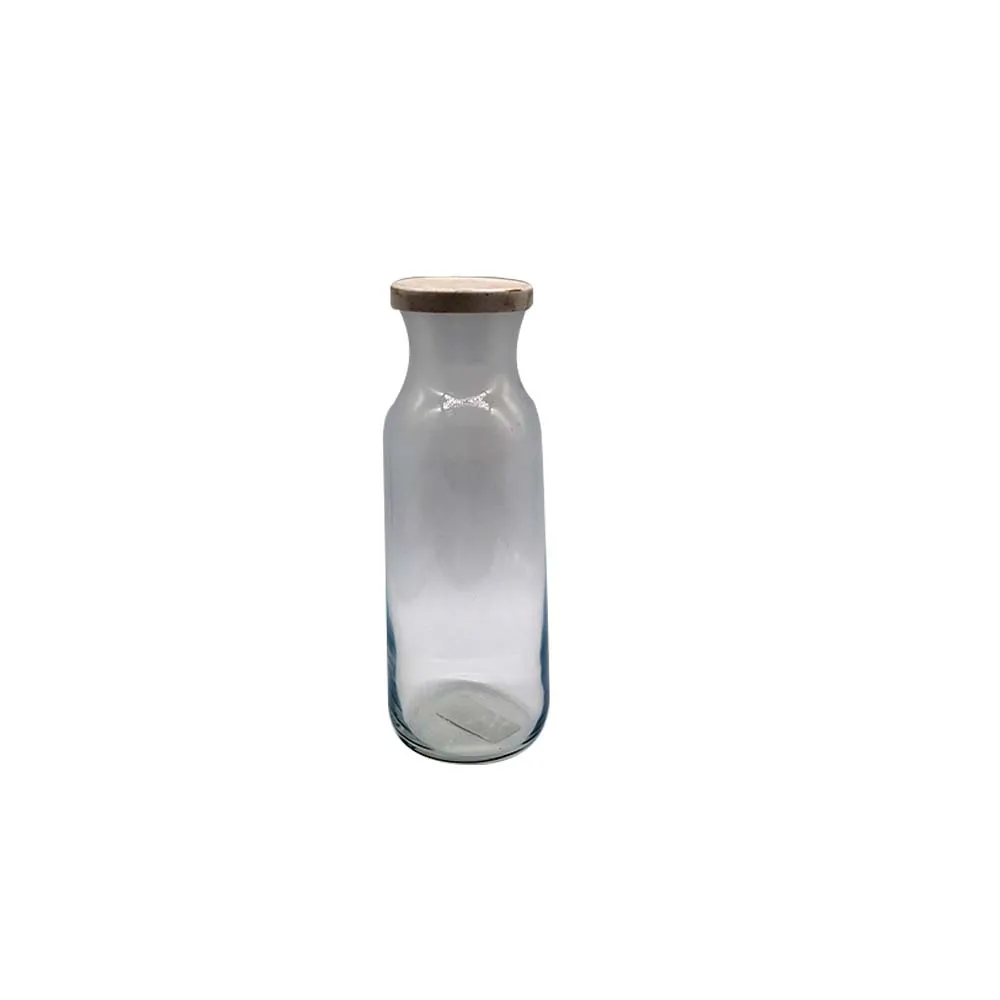 LAV Glass Carafe 500ml Water Jug Bottle with white rubber Lid SGN1850