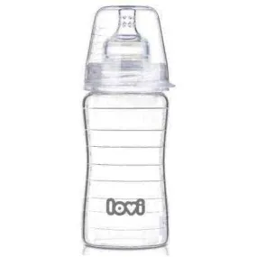 LOVI glass bottle of Diamond Glass 250ml 74/200, baby bottles