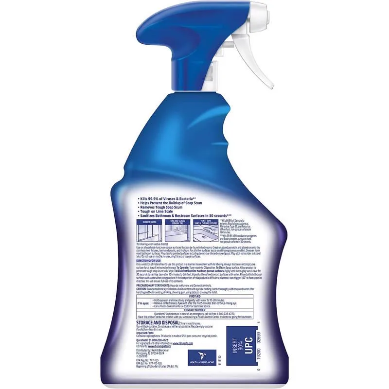 Lysol Island Breeze Scent Bathroom Tub and Tile Cleaner 32 oz Liquid Foam