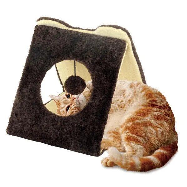 Marukan Triangle Tunnel Cat Scratcher