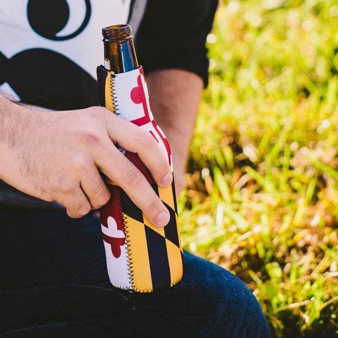 Maryland Flag / Bottle Cooler