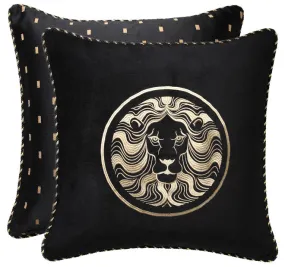 Massimo European Pillowcase Black Lion