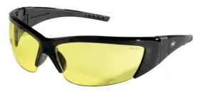 MCR Safety ForceFlex FF2 Black Frame, Amber Lenses