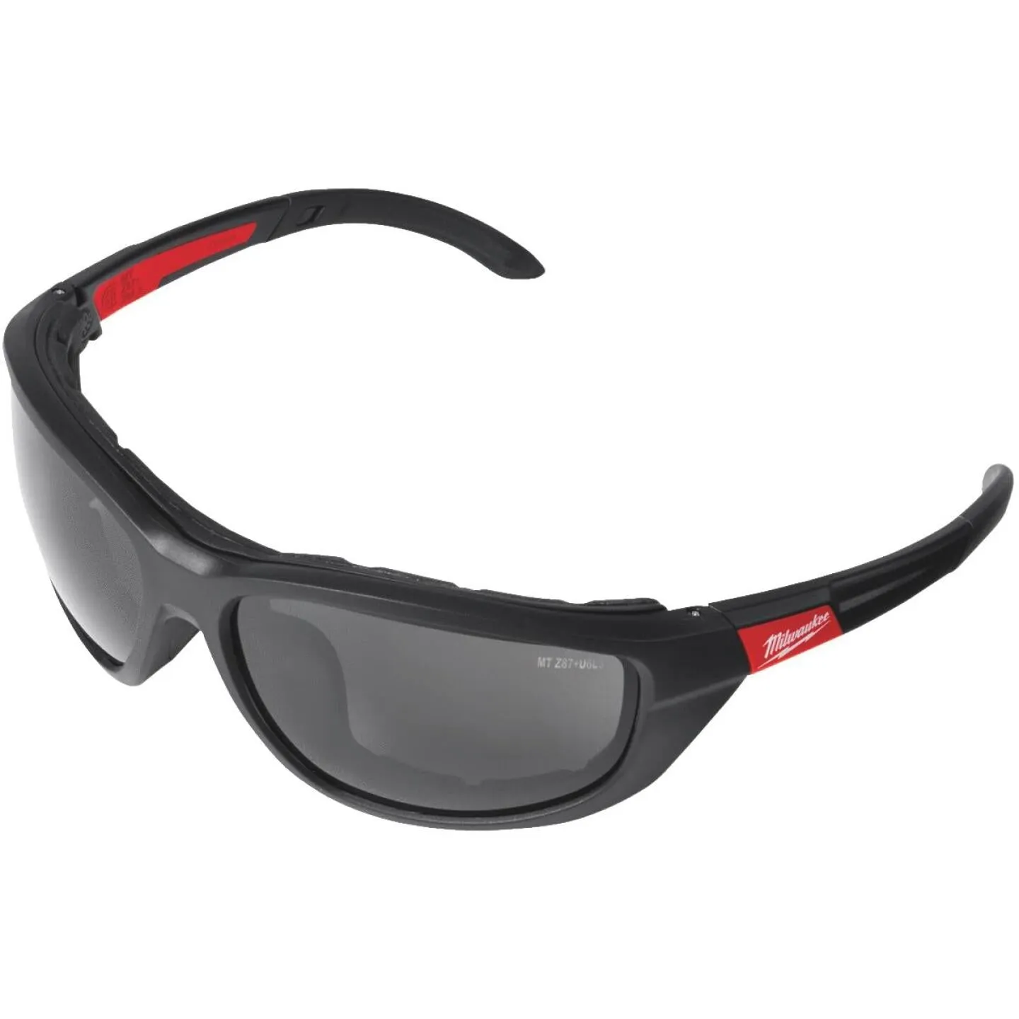 Milwaukee Red & Black Frame Gasketed High Performance Safety Glasses with Tinted & Polarized Lenses