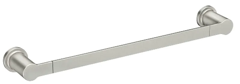 Moen Rinza Y1118BN Towel Bar, 18 in L Rod, Zinc, Brushed Nickel, Wall Mounting :CD  1: QUANTITY: 1