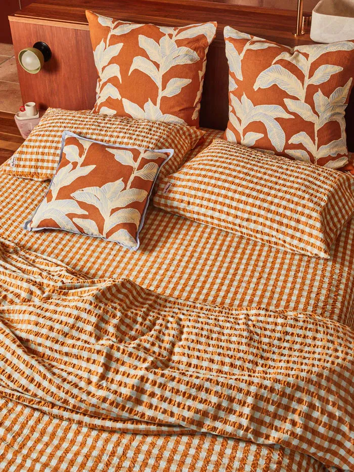 Mosey Me Honey Blue Seersucker Standard Pillowcase Set