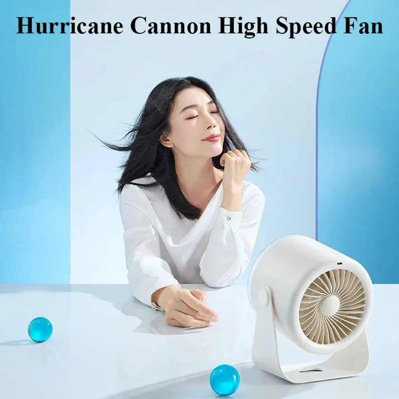 Multi-Speed Adjustable Rechargeable Travel Desktop Fan