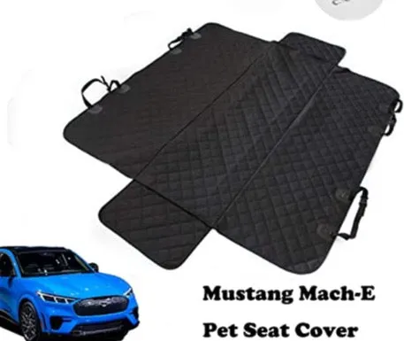 Mustang Mach-E Pet Seat Cover Accessories, Dog Back seat Cover Protector Compatible with Mustang Mach-E Interior Accessories