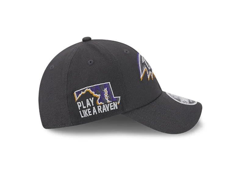 New Era Men's NFL Baltimore Ravens Adjustable Draft Cap 2024