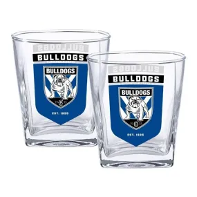 NRL Spirit Glass Set - Canterbury Bulldogs - 250ml Cup - Set Of Two