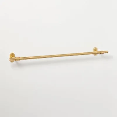 Open Box - 24" Classic Metal Towel Bar Brass Finish - Hearth & Hand with Magnolia