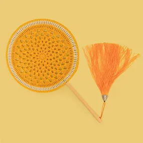 Orange Fan Crochet Kit