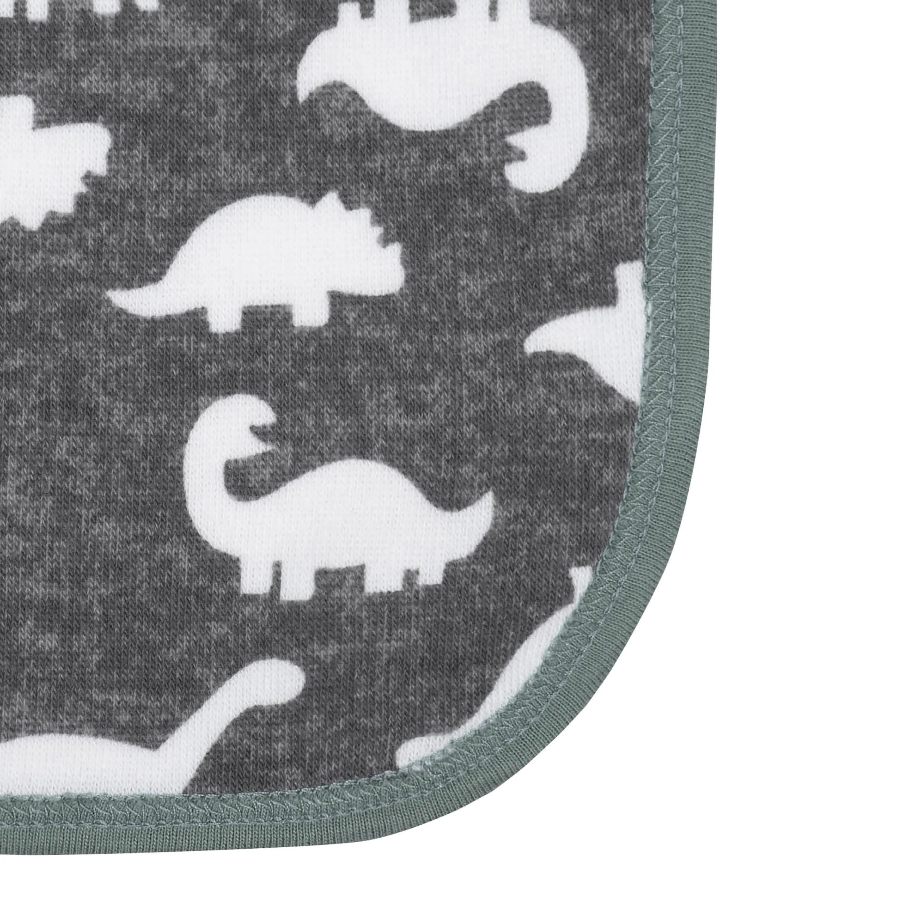 Organic 4-Piece Baby Boys Dino Hooded Towel and Washcloths Bath Set