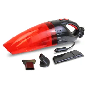 Oskar 12V Handheld Vacuum w/ 3 Nozzles, Red/ Black, Portable Wet/Dry Vehicle Vacuum, 11.5 ft/3.5 m Cord, Interior Detailing for Car, Truck, Van, SUV