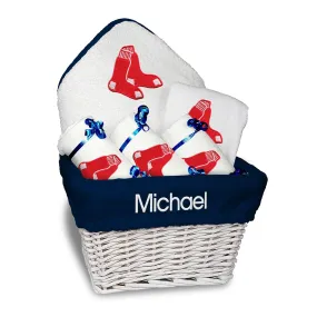 Personalized Boston Red Sox Medium Basket - 6 Items