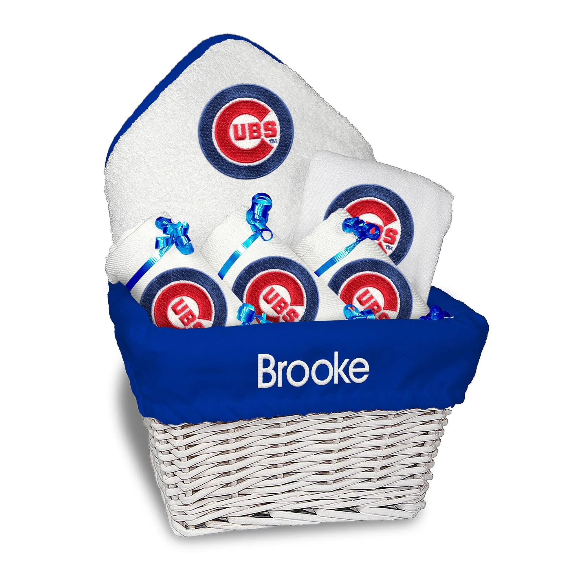 Personalized Chicago Cubs Medium Basket - 6 Items