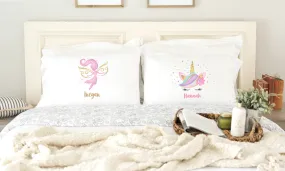 Personalized Kids' Fairy & Unicorn Pillowcases