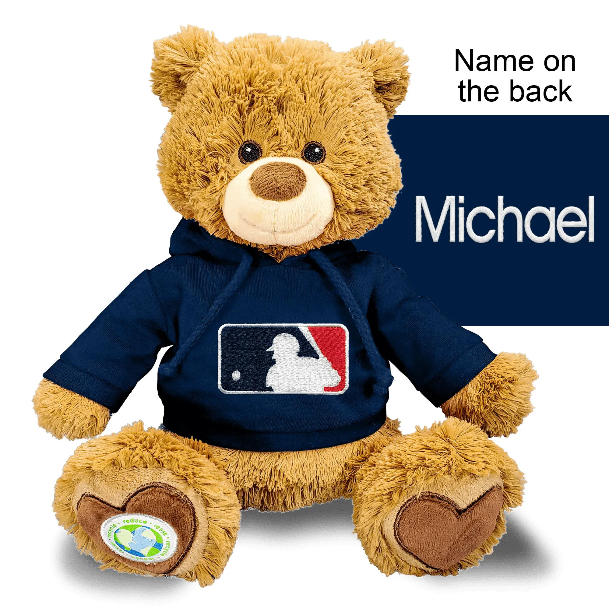 Personalized MLB Batter 10" Plush Bear 2